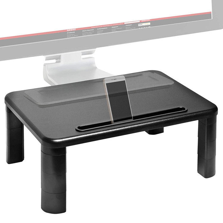Computer Monitor Riser Organizer Desk Wood Monitor Stand Riser