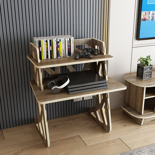 Wooden Adjustable Standing Laptop Desk Minimalist Design For Office Bedroom