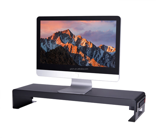 Stable Ergonomics Furniture Metal Monitor Stand Pc Desk Riser