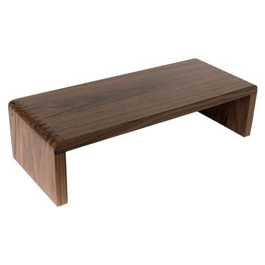 Modern Simple Bamboo Desk Organizer Single Tier Monitor Riser Shelf